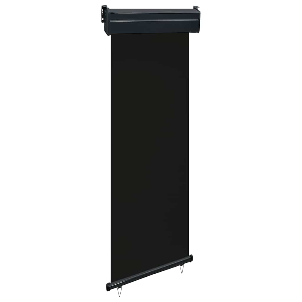 Balkon-seitenmarkise 65x250 Cm Schwarz Vidaxl