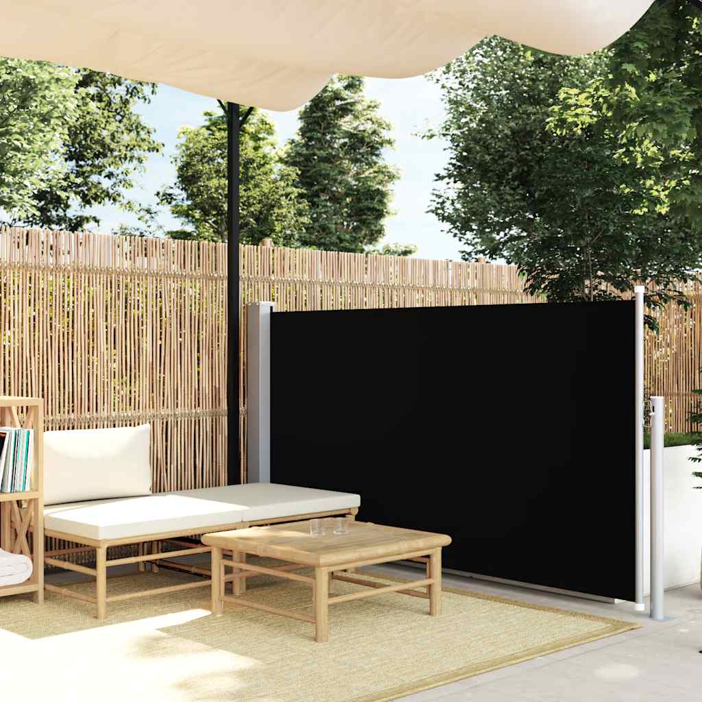 Ausziehbare Seitenmarkise 100×500 Cm Schwarz Vidaxl