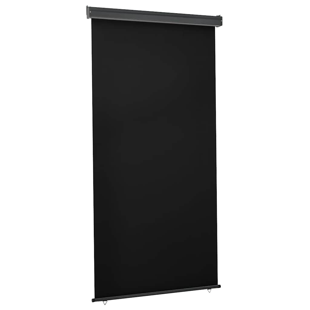 Balkon-seitenmarkise 125x250 Cm Schwarz Vidaxl