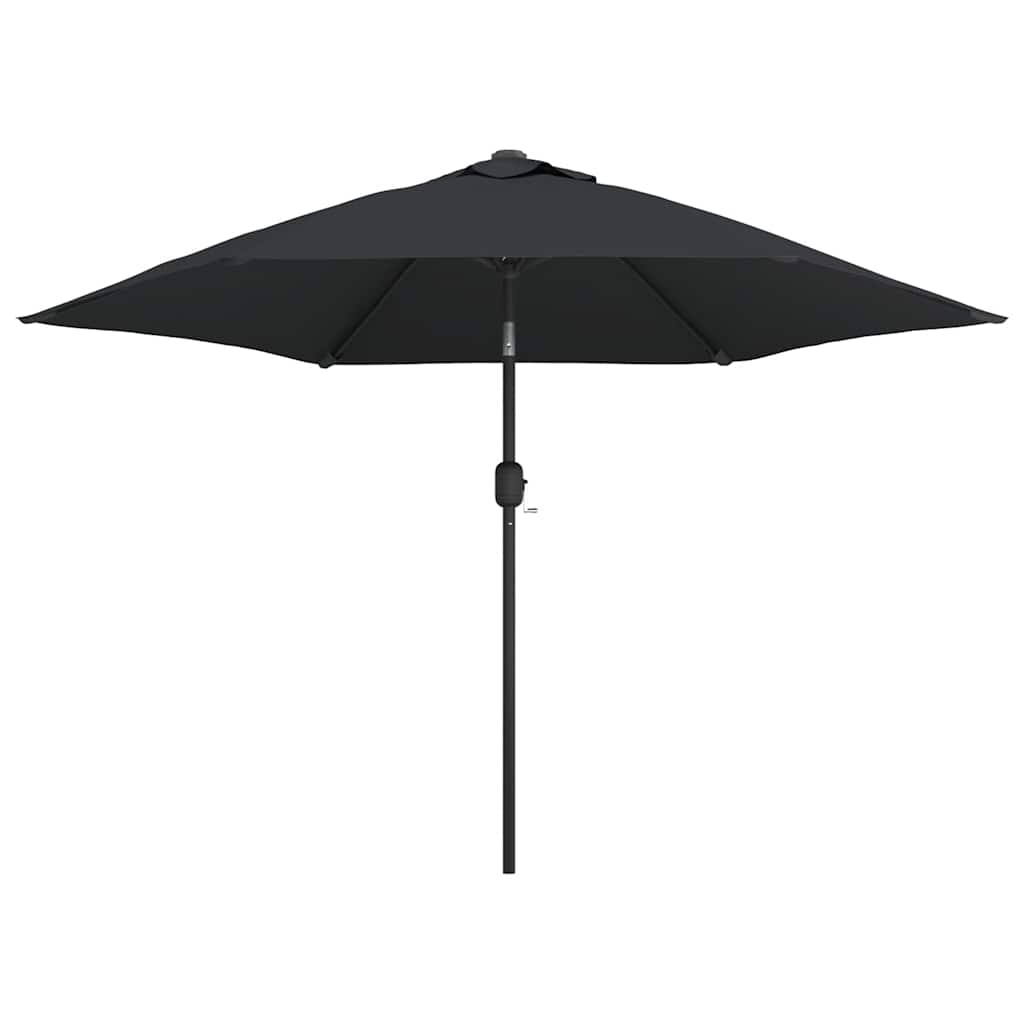 Sonnenschirm Mit Metall-mast 300 Cm Schwarz Vidaxl