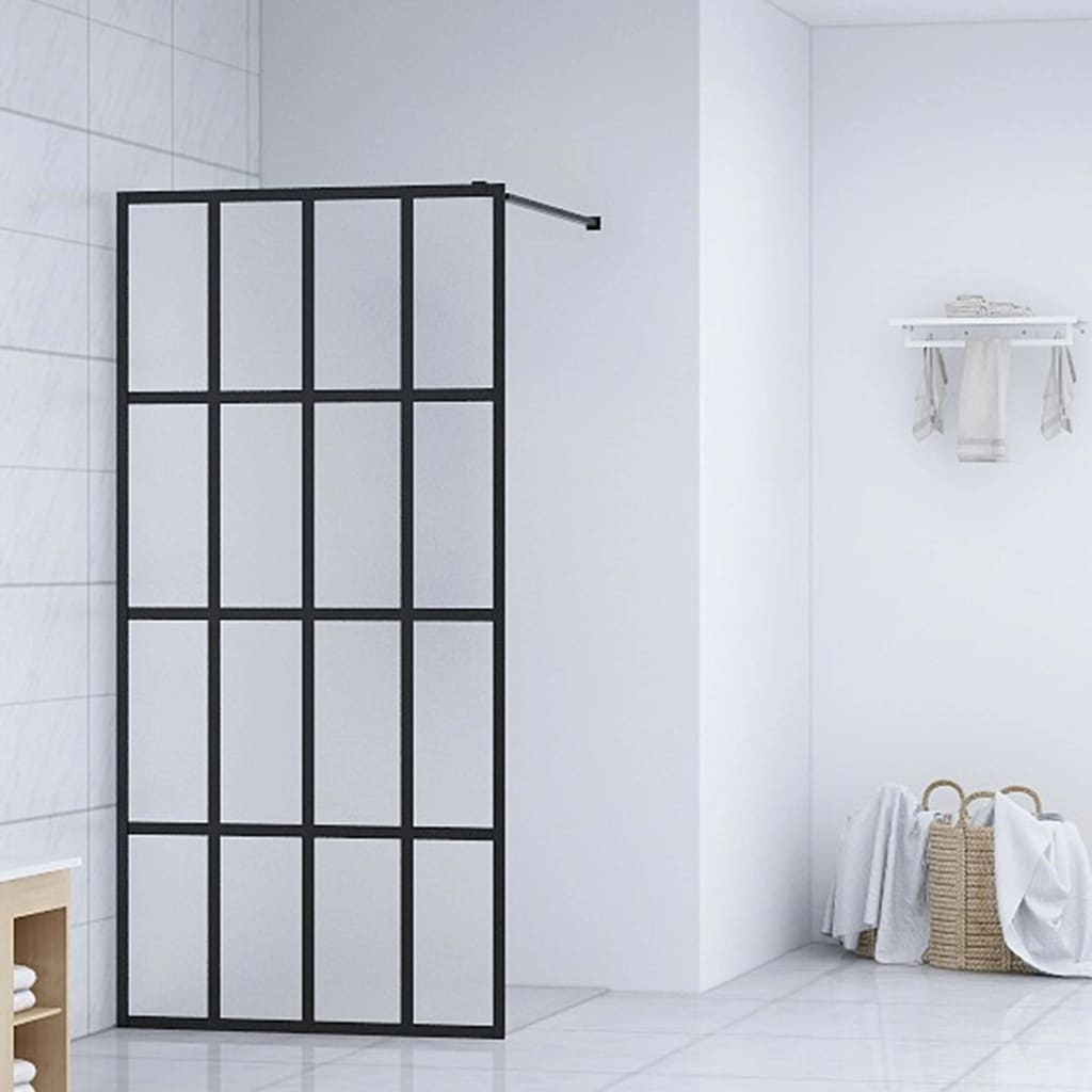 Duschwand Für Walk-in Dusche Mattes Sicherheitsglas 140x195 Cm Vidaxl