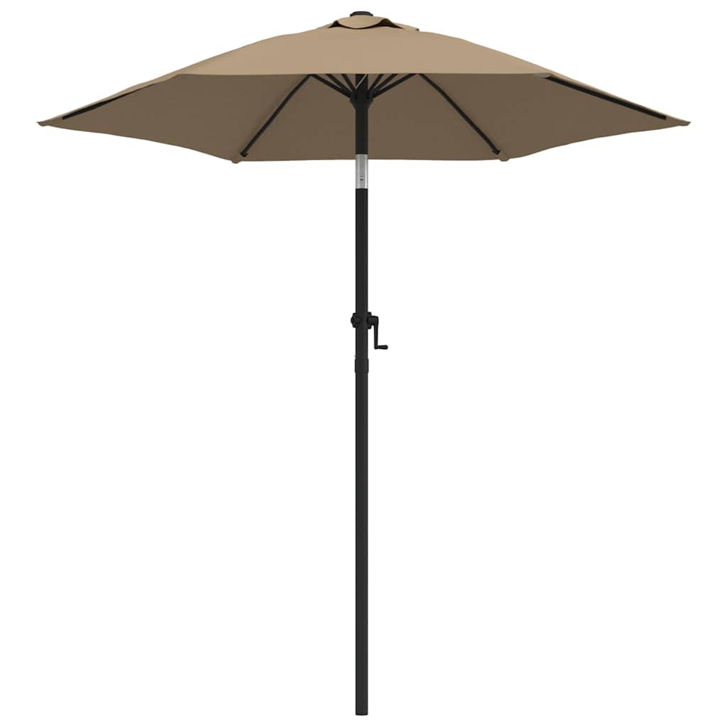 Vidaxl Parasol Taupe 200x224 Cm Aluminium