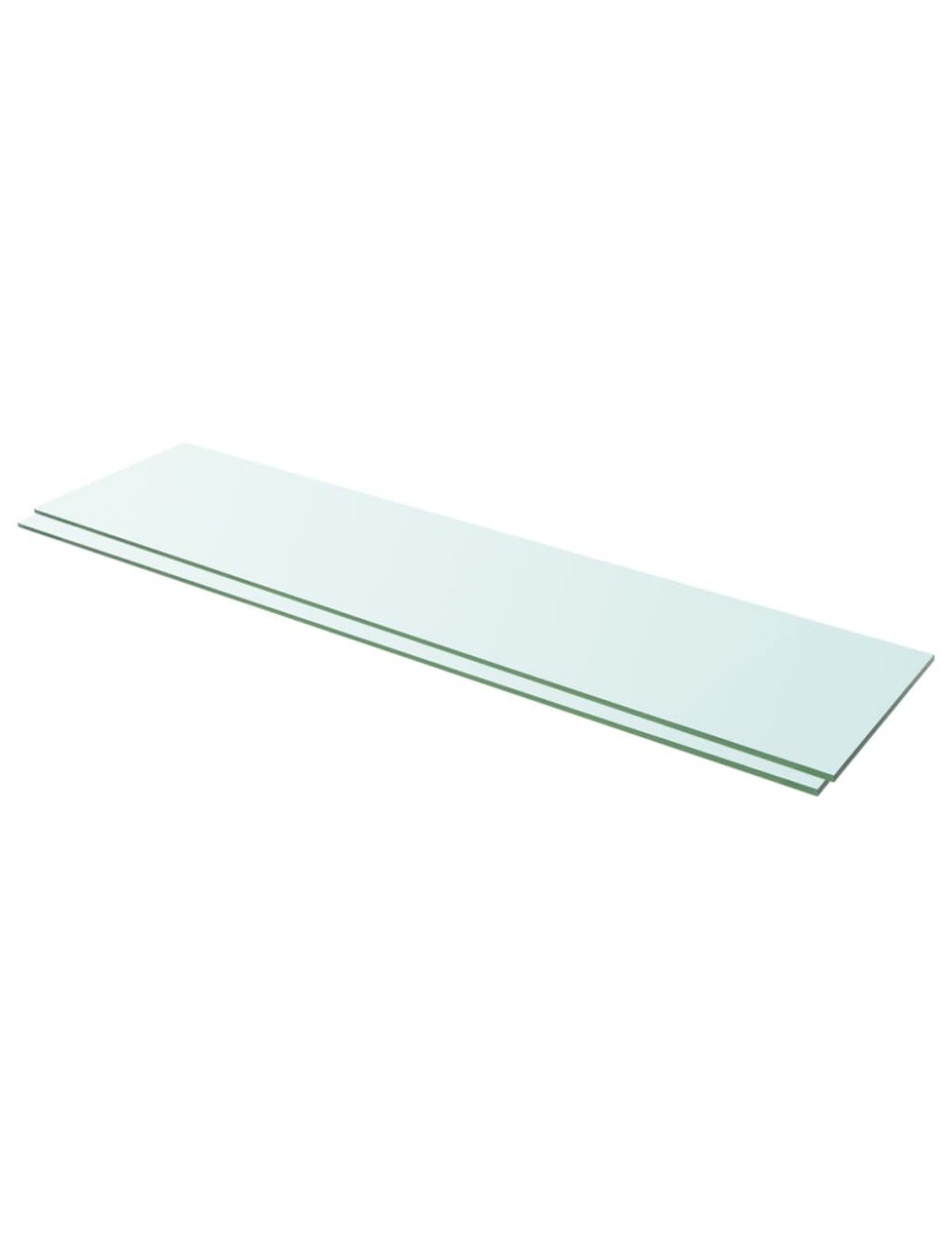 Regalböden 2 Stk. Glas Transparent 100x25 Cm Vidaxl