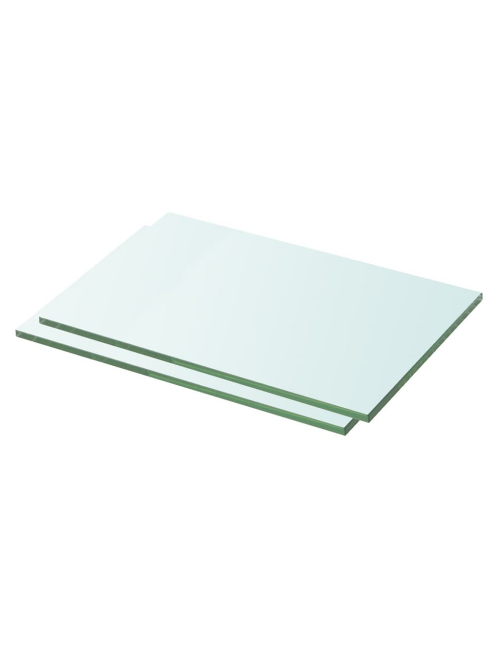 Regalböden 2 Stk. Glas Transparent 30x15 Cm Vidaxl
