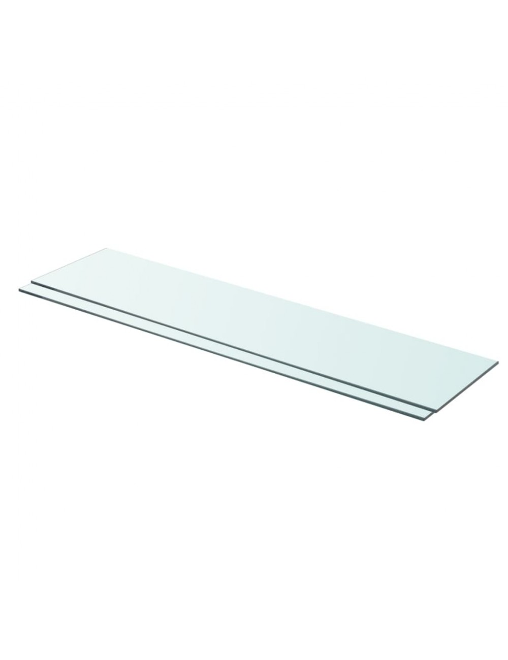 Regalböden 2 Stk. Glas Transparent 90x20 Cm Vidaxl