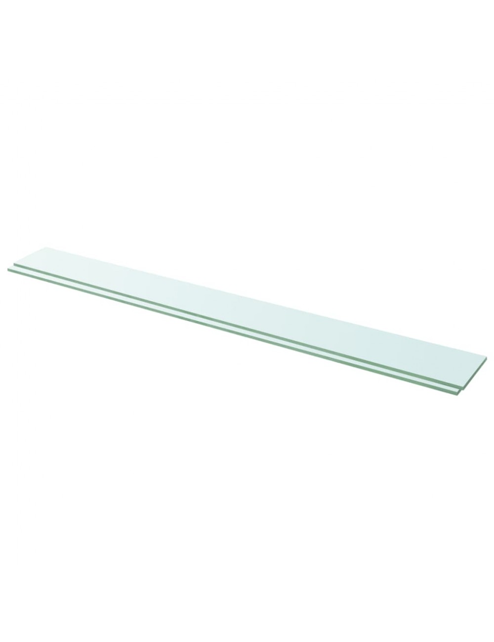 Regalböden 2 Stk. Glas Transparent 110x12 Cm Vidaxl