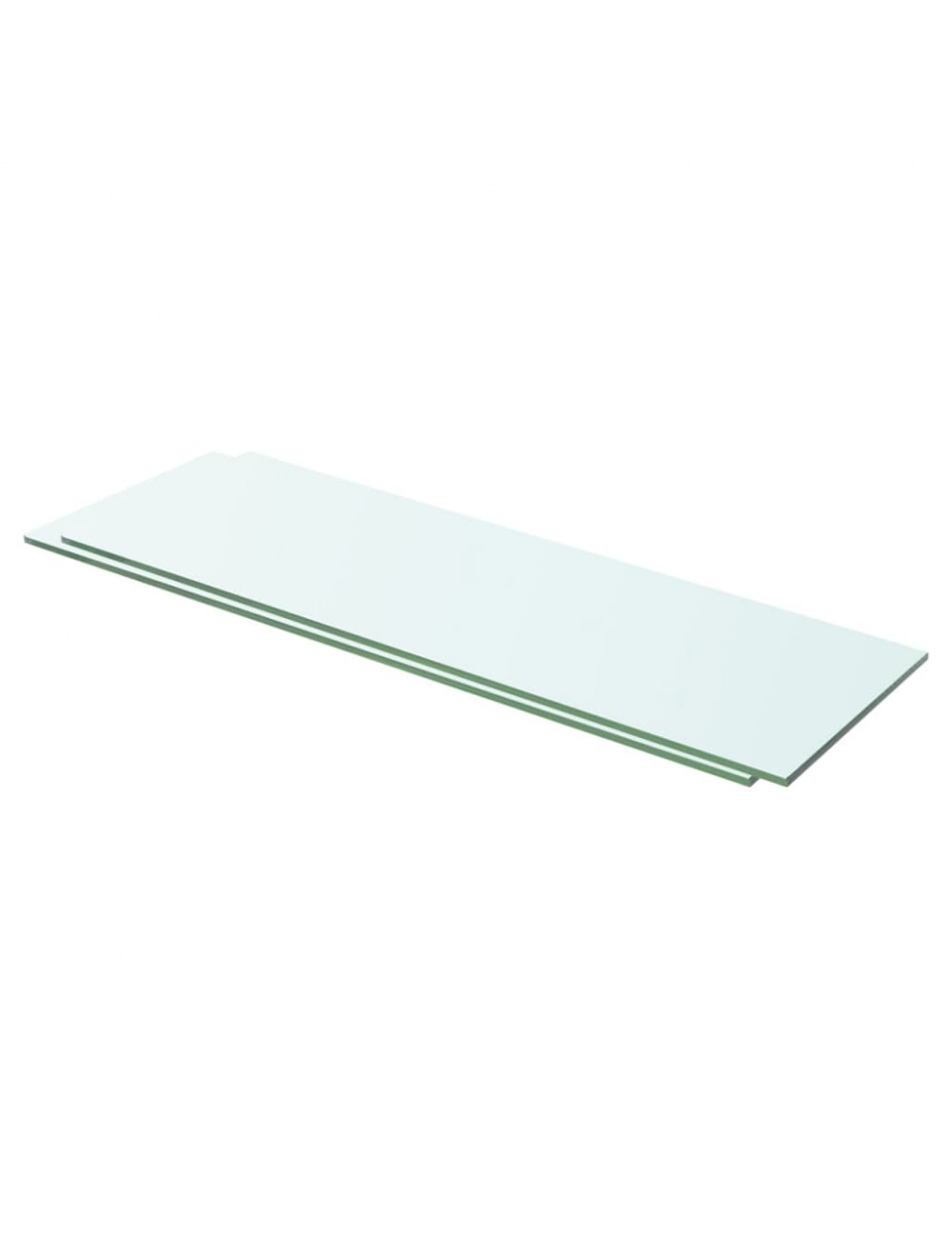 Regalböden 2 Stk. Glas Transparent 60x15 Cm Vidaxl
