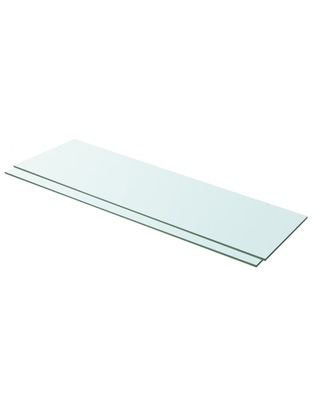 Regalböden 2 Stk. Glas Transparent 100x30 Cm Vidaxl