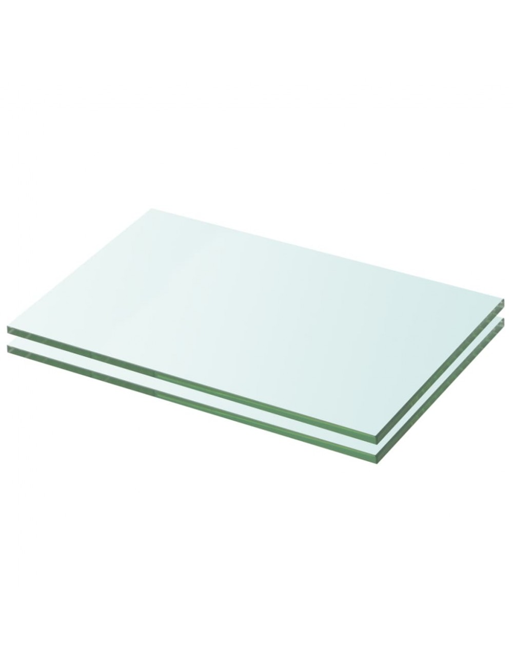 Regalböden 2 Stk. Glas Transparent 20x25 Cm Vidaxl