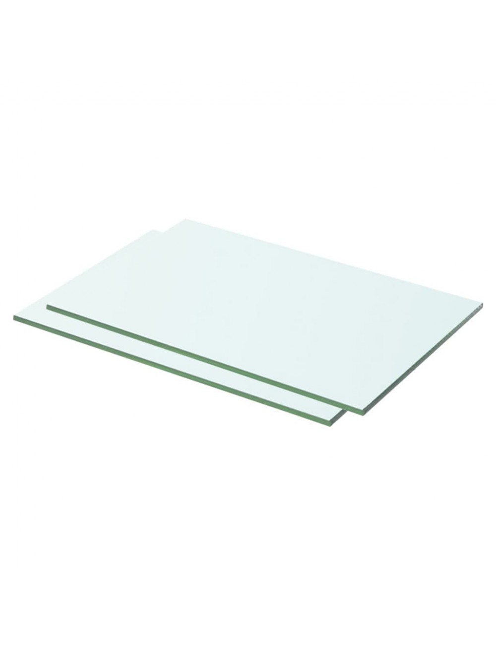 Regalböden 2 Stk. Glas Transparent 50x25 Cm Vidaxl