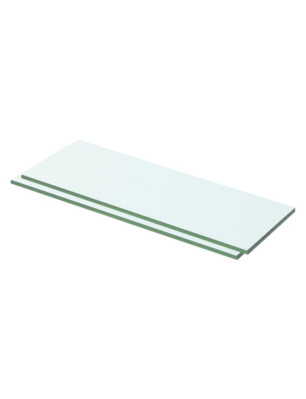 Regalböden 2 Stk. Glas Transparent 50x12 Cm Vidaxl