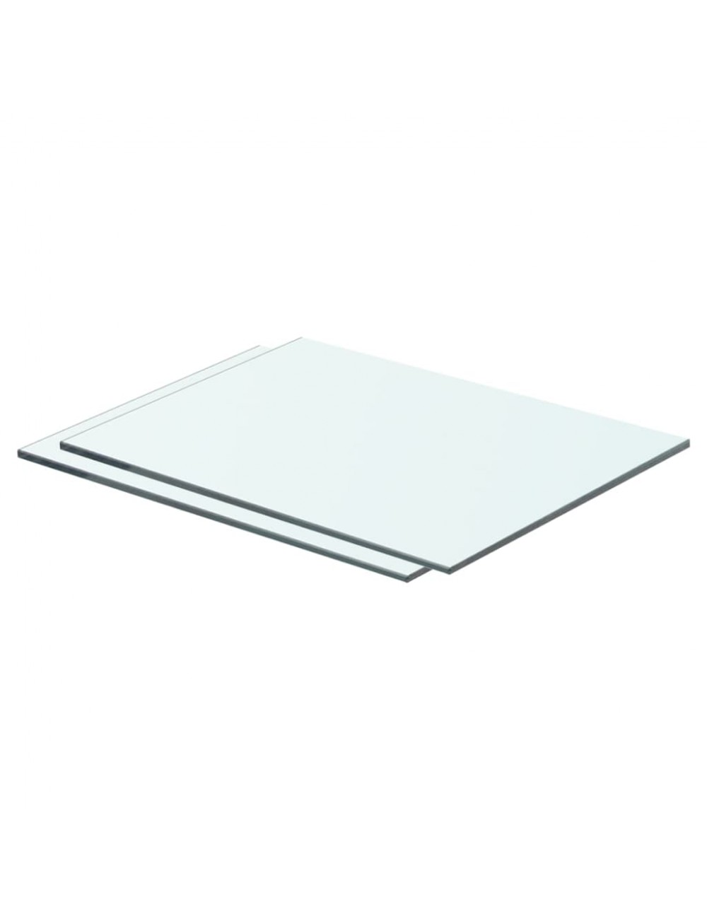 Regalböden 2 Stk. Glas Transparent 40x25 Cm Vidaxl