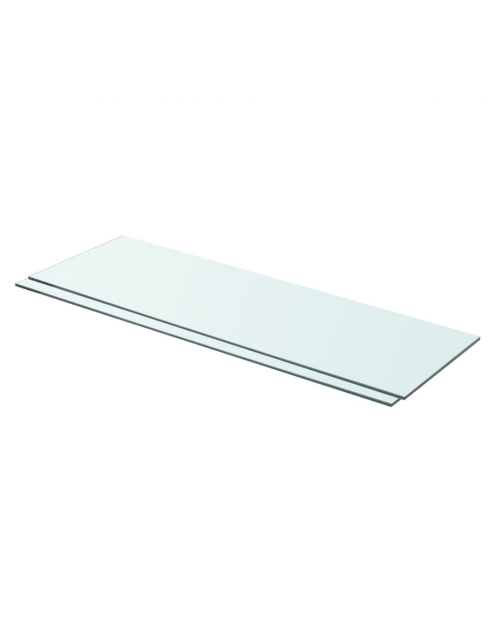 Regalböden 2 Stk. Glas Transparent 80x25 Cm Vidaxl