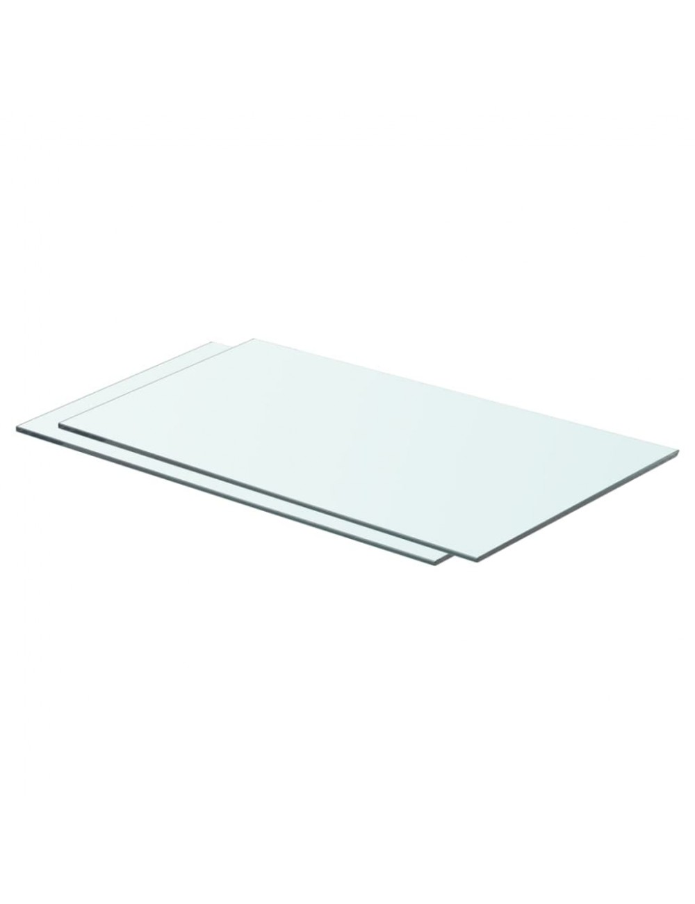 Regalböden 2 Stk. Glas Transparent 60 X 30 Cm Vidaxl