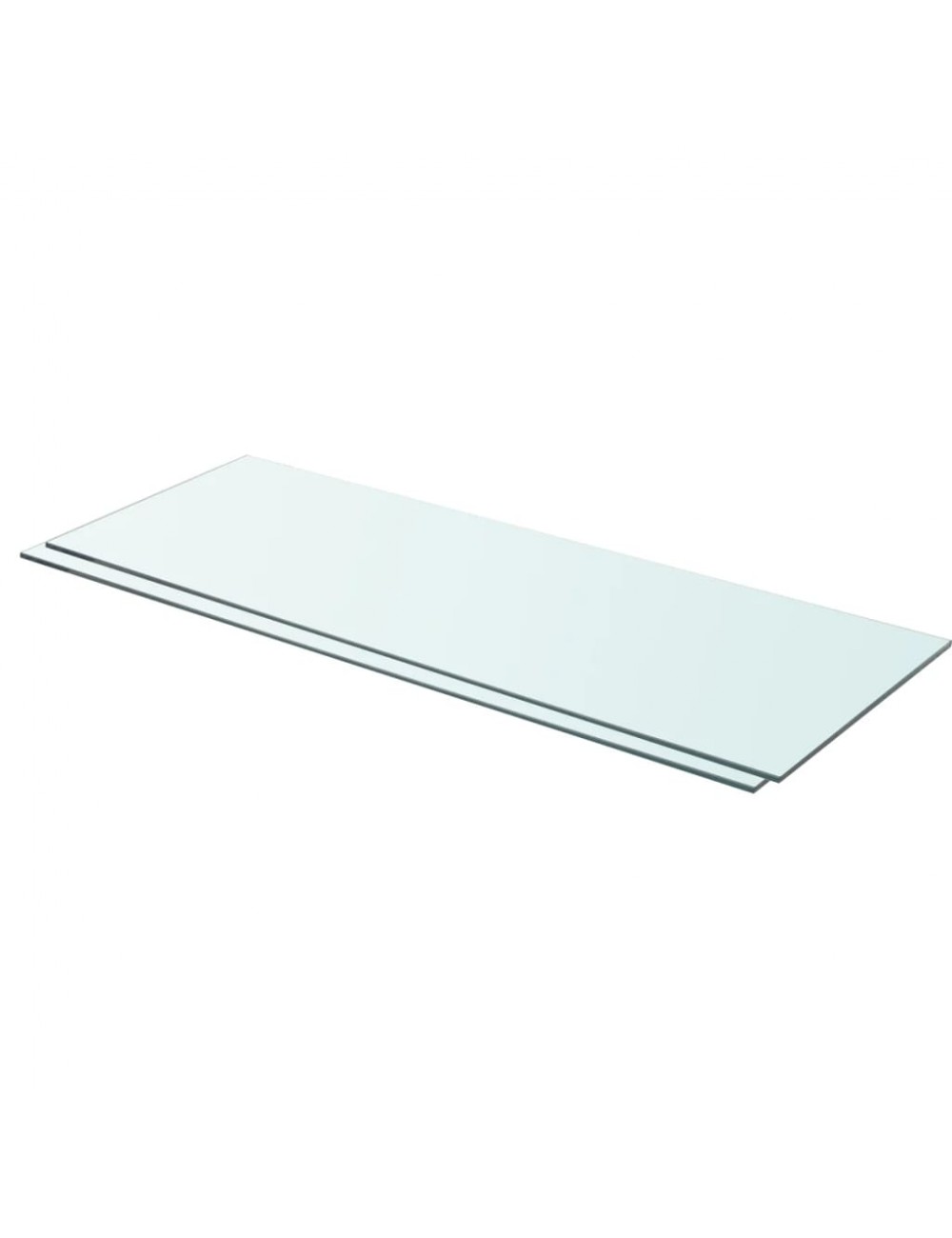 Regalböden 2 Stk. Glas Transparent 80x30 Cm Vidaxl