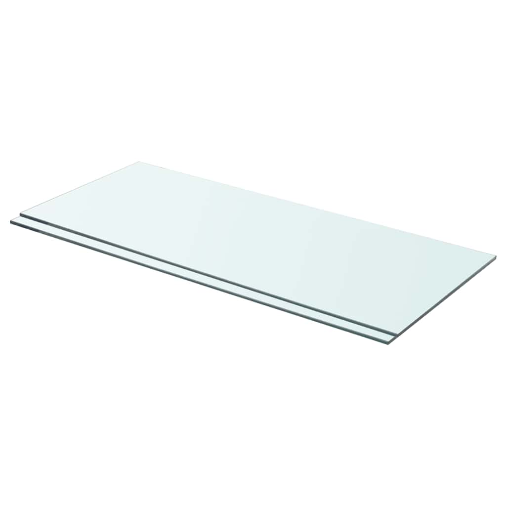Regalböden 2 Stk. Glas Transparent 70x30 Cm Vidaxl