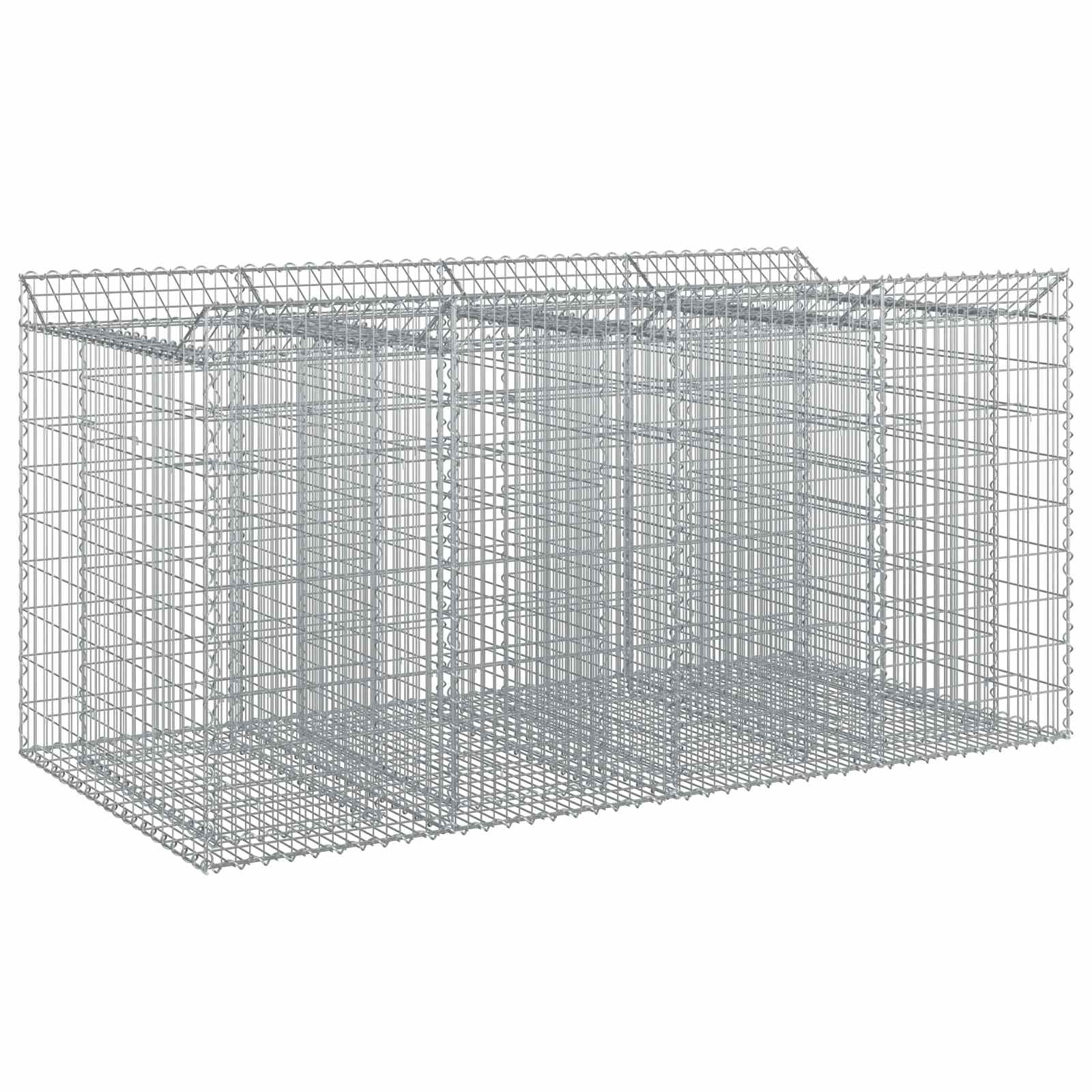 Vidaxl Gabion Raised Bed 2 Pcs 200 X 100 X 100 Cm Galvanised Steel