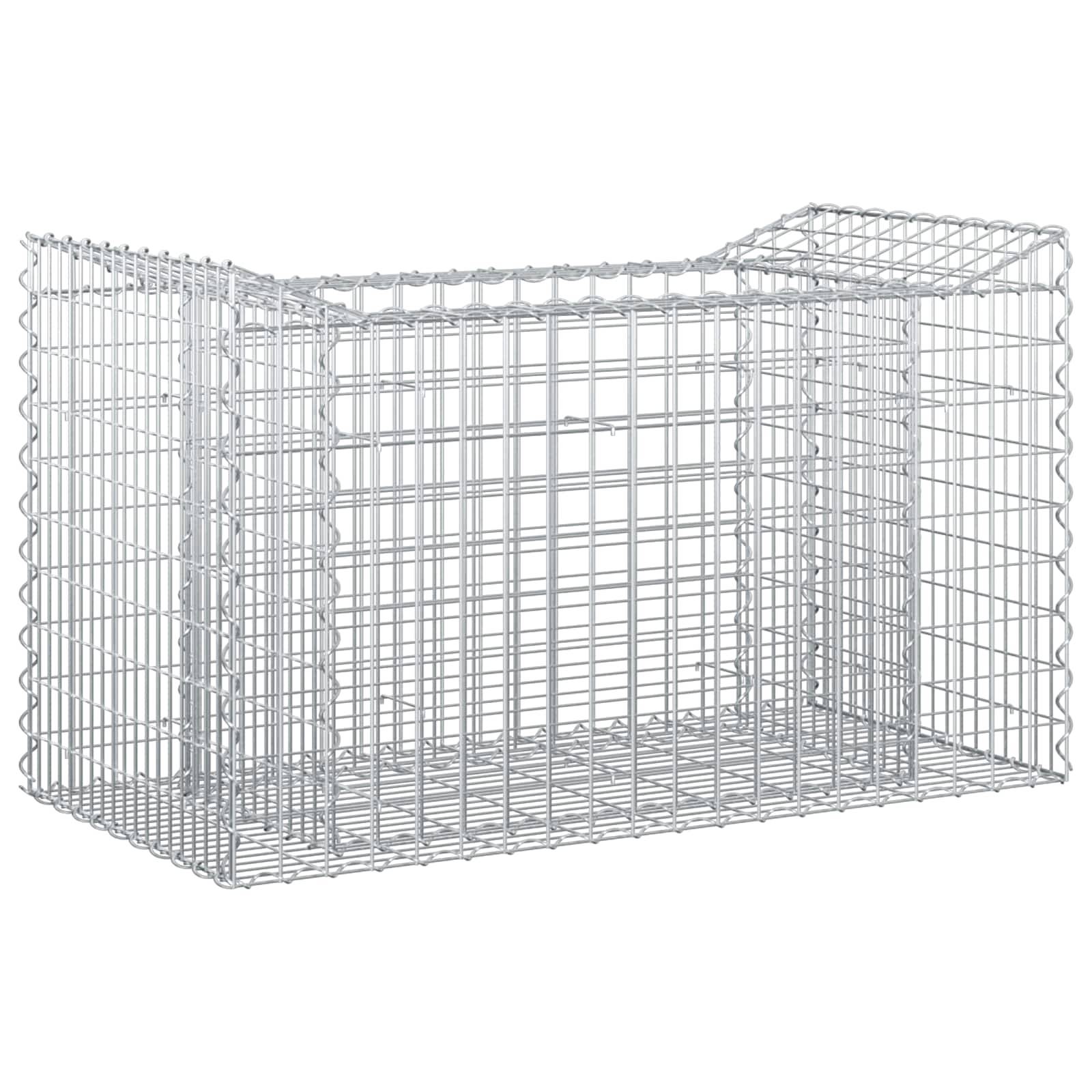 Vidaxl Gabion Raised Bed 50 X 100 X 60 Cm Galvanised Steel Silver