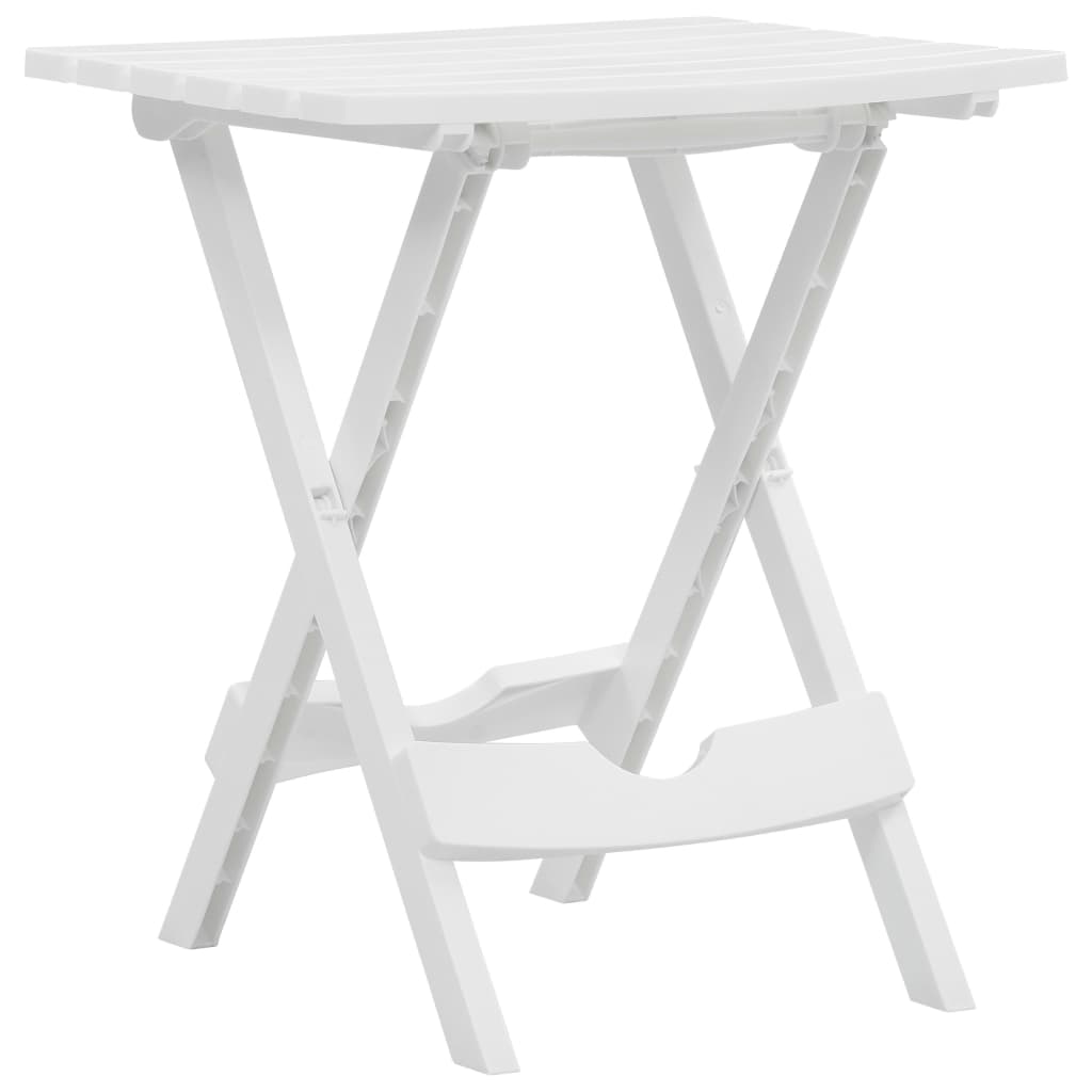 Gartentisch Klappbar 44,5x38,5x50 Cm Weiß Vidaxl