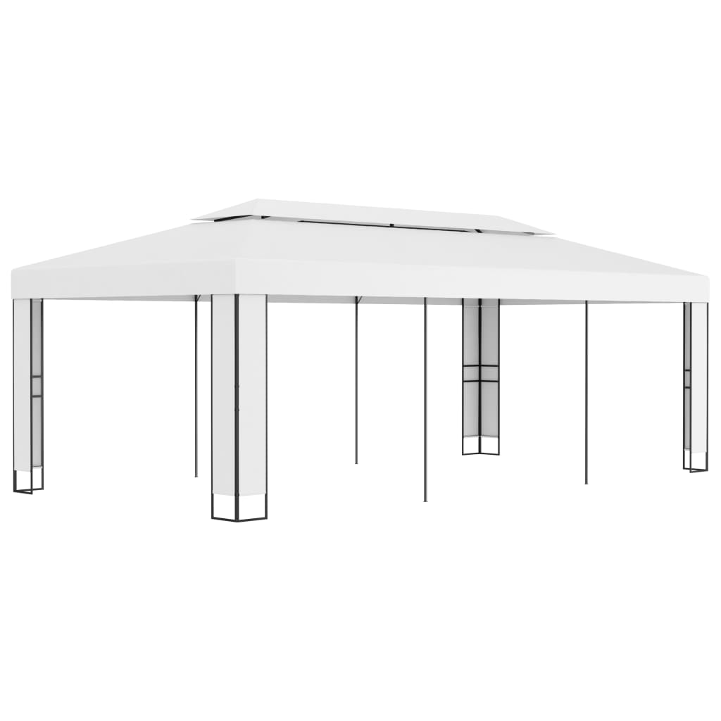 Pavillon Mit Doppeldach 3 X 6 M Weiß - Vidaxl