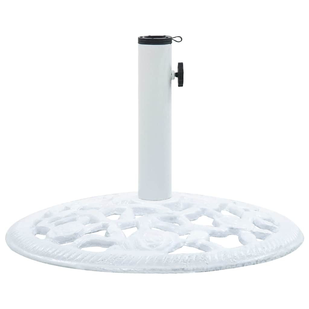 Sonnenschirmständer Weiß 12 Kg 48 Cm Gusseisen Vidaxl