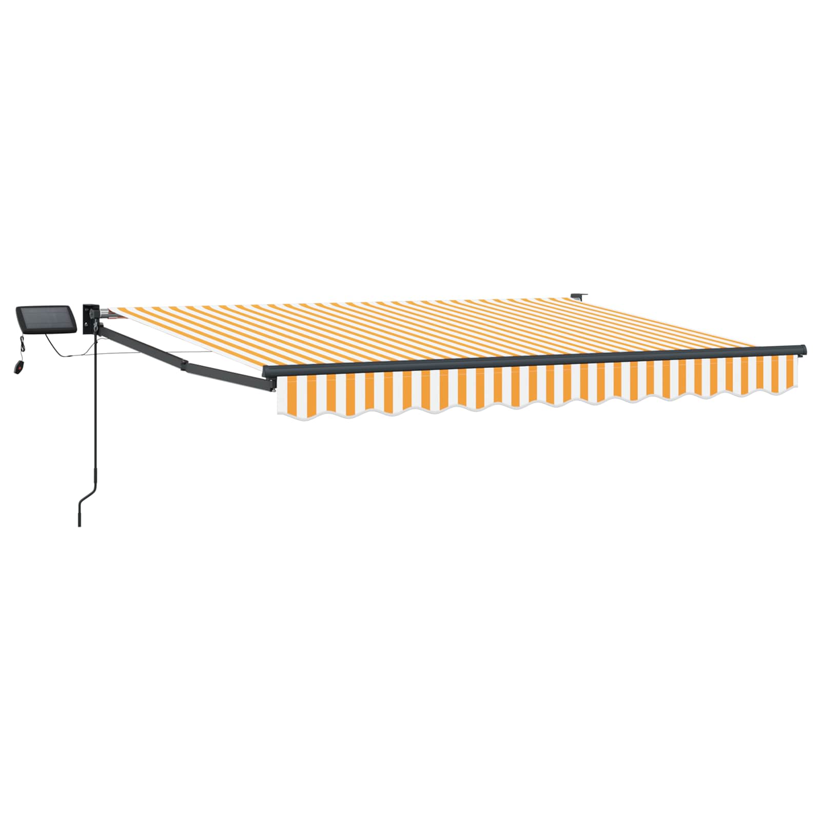 Vidaxl Manual Retractable Awning With Leds 3 X 2.5 M