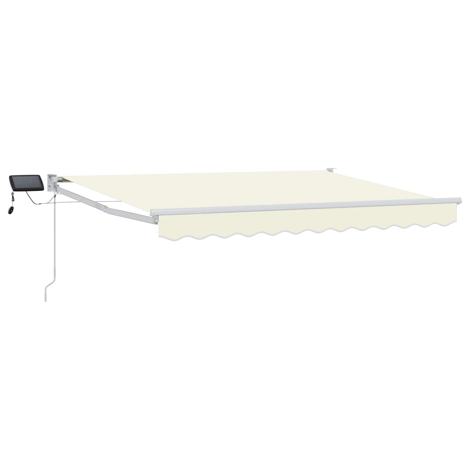 Manuelle Gelenkarmmarkise Mit Leds Creme Und Weiß 3,5 X 2 M Vidaxl