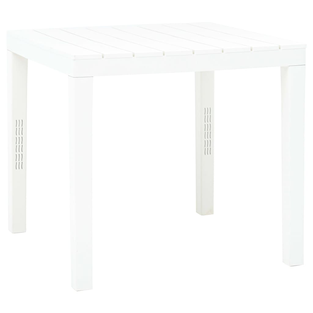 Gartentisch Weiß 78x78x72 Cm Kunststoff Vidaxl