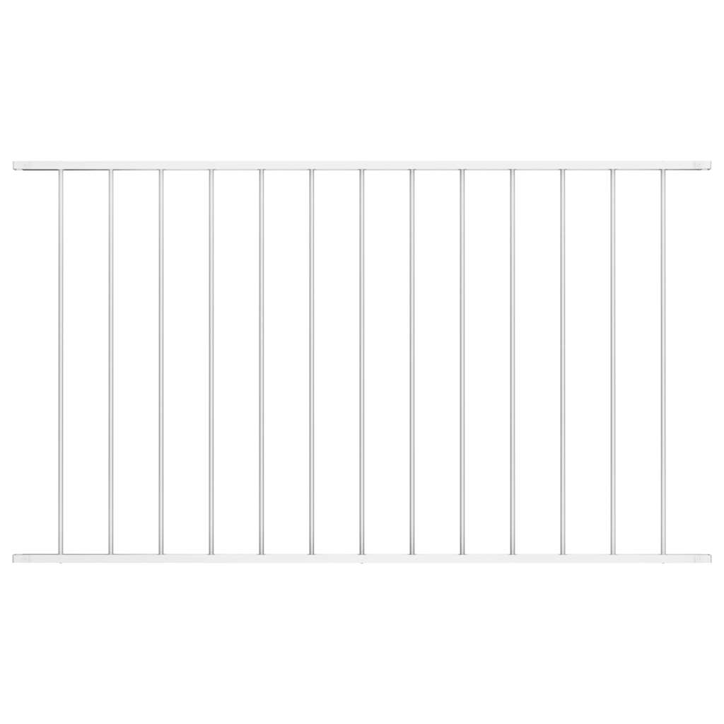Vidaxl Fence Panel "woerden" Powder-coated Steel 163x100 Cm White