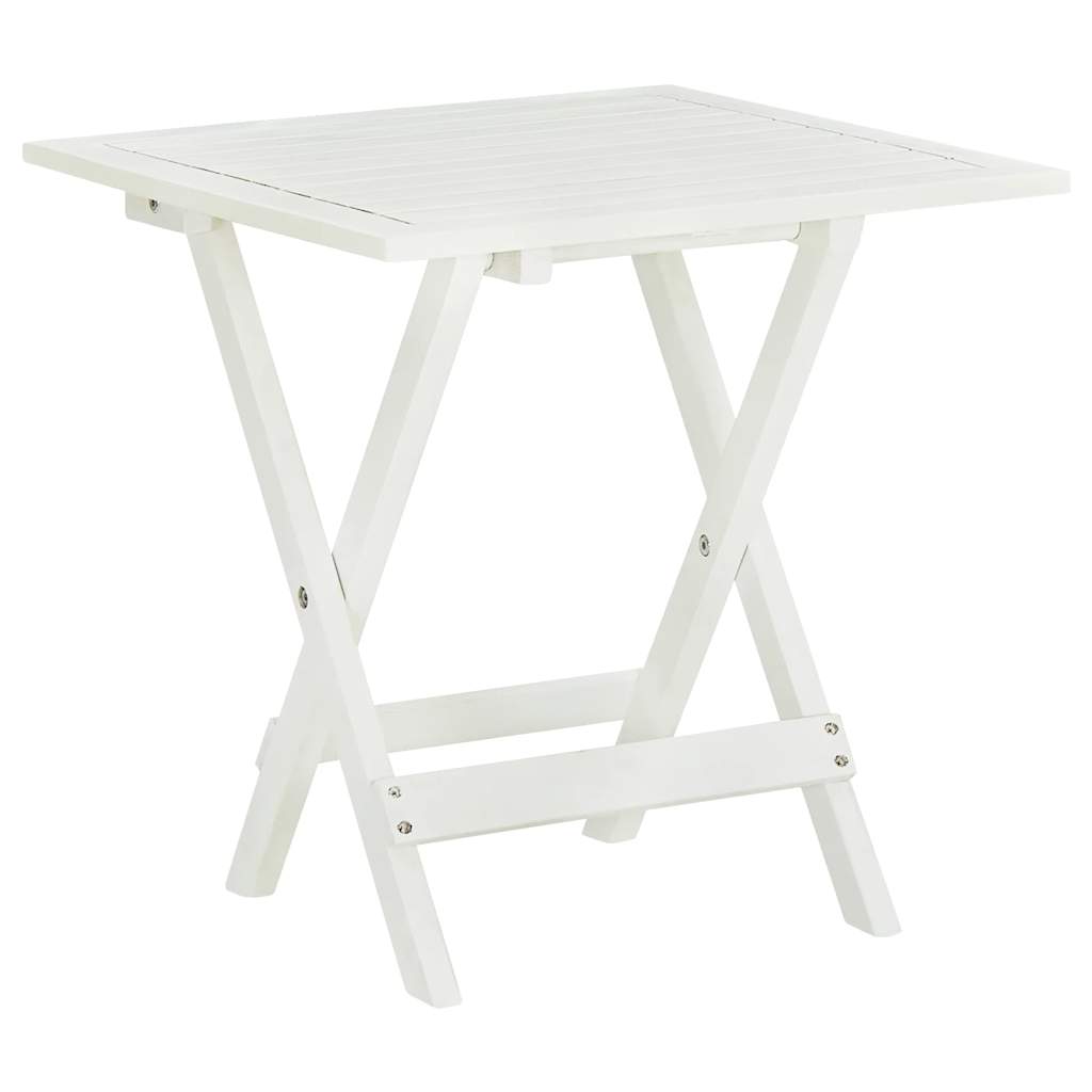 Bistrotisch Weiß 46x46x47 Cm Massivholz Akazie Vidaxl