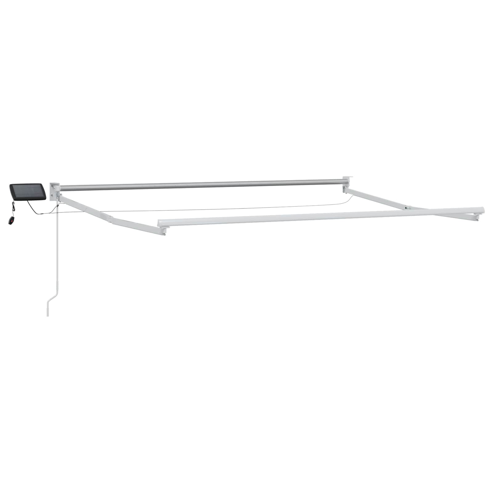 Vidaxl Electric Retractable Awning Frame White 3 X 2.5 M Aluminium
