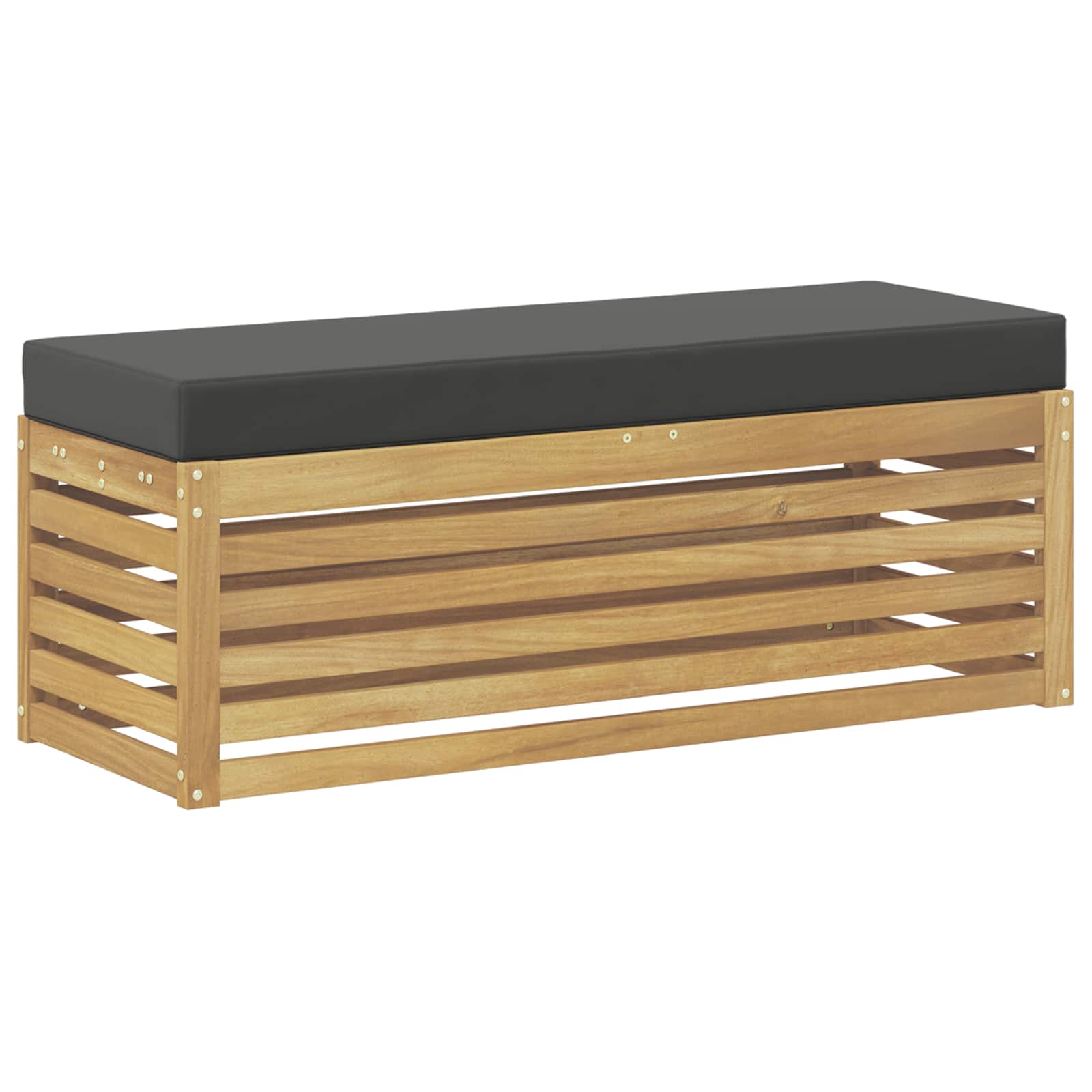 Outdoor-sofagarnitur Weiß Und Anthrazit 115 X 43 X 45 Cm Vidaxl
