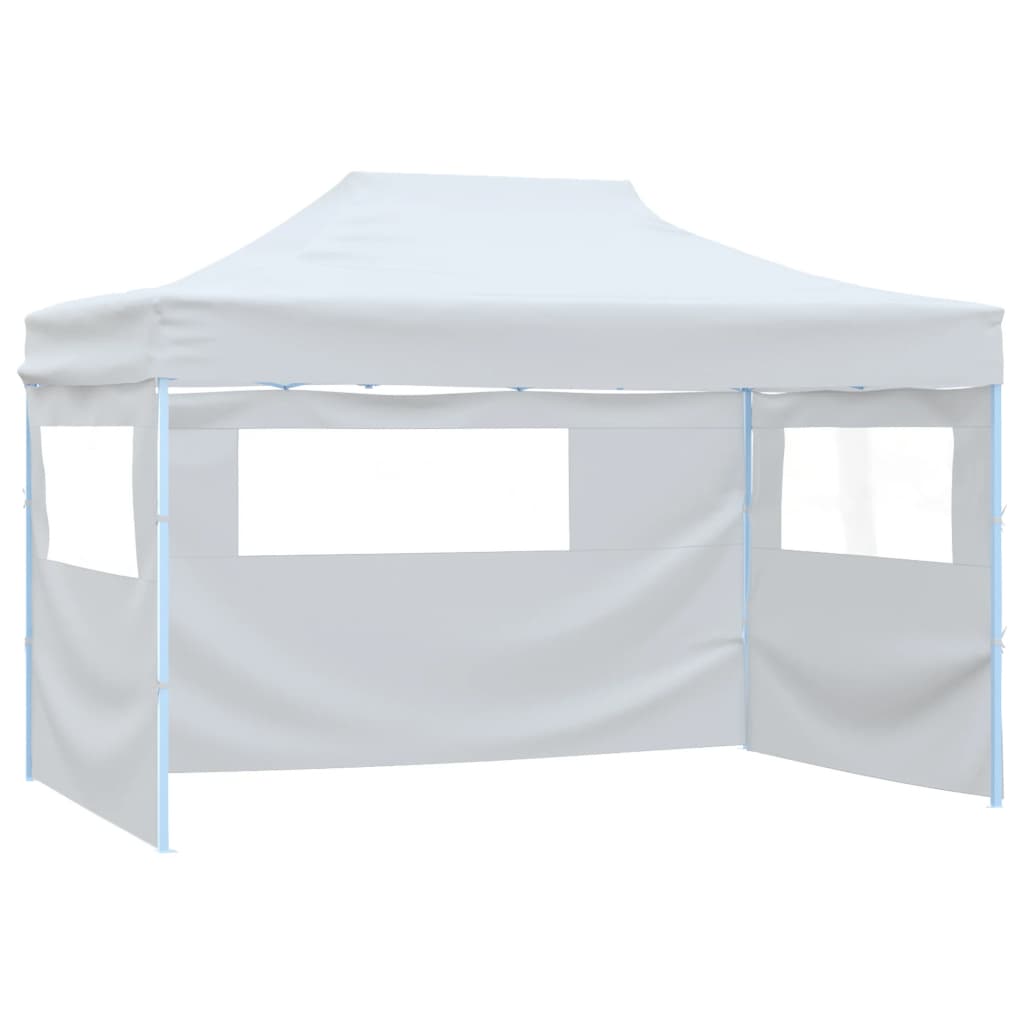 Vidaxl Foldable Patry Tent With 3 Sidewalls 291x413x315 Cm White