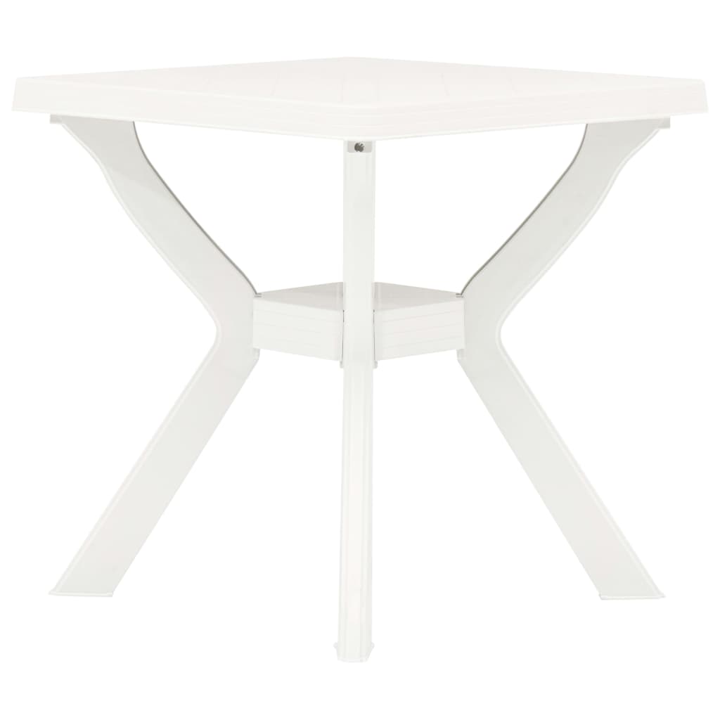 Vidaxl Bistro Table White 70x70x72 Cm Plastic