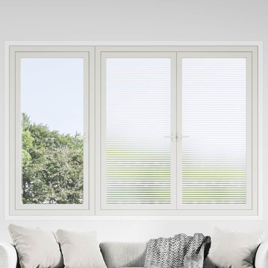Fensterfolie Matt Streifen-design 0,9x100 M Pvc Vidaxl