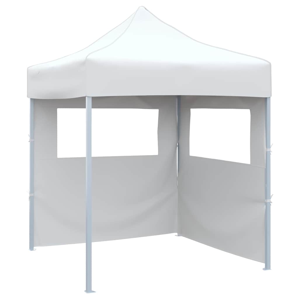 Vidaxl Professional Folding Party Tent With 2 Sidewalls 2x2 M Steel White