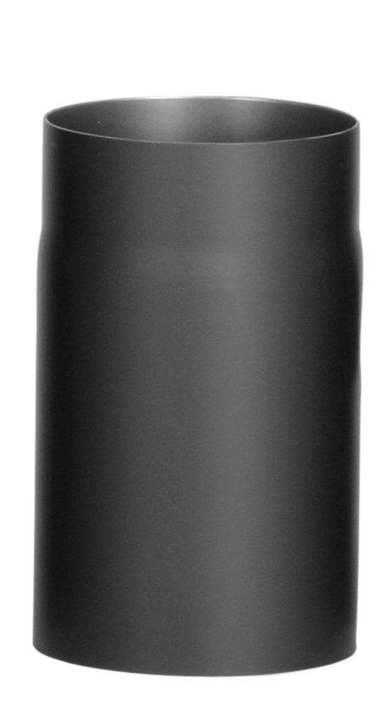 Firefix - Ofenrohr Ø 130 Mm 25 Cm Schwarz Rohr Ofen Kamin Kaminrohr Rauchrohr