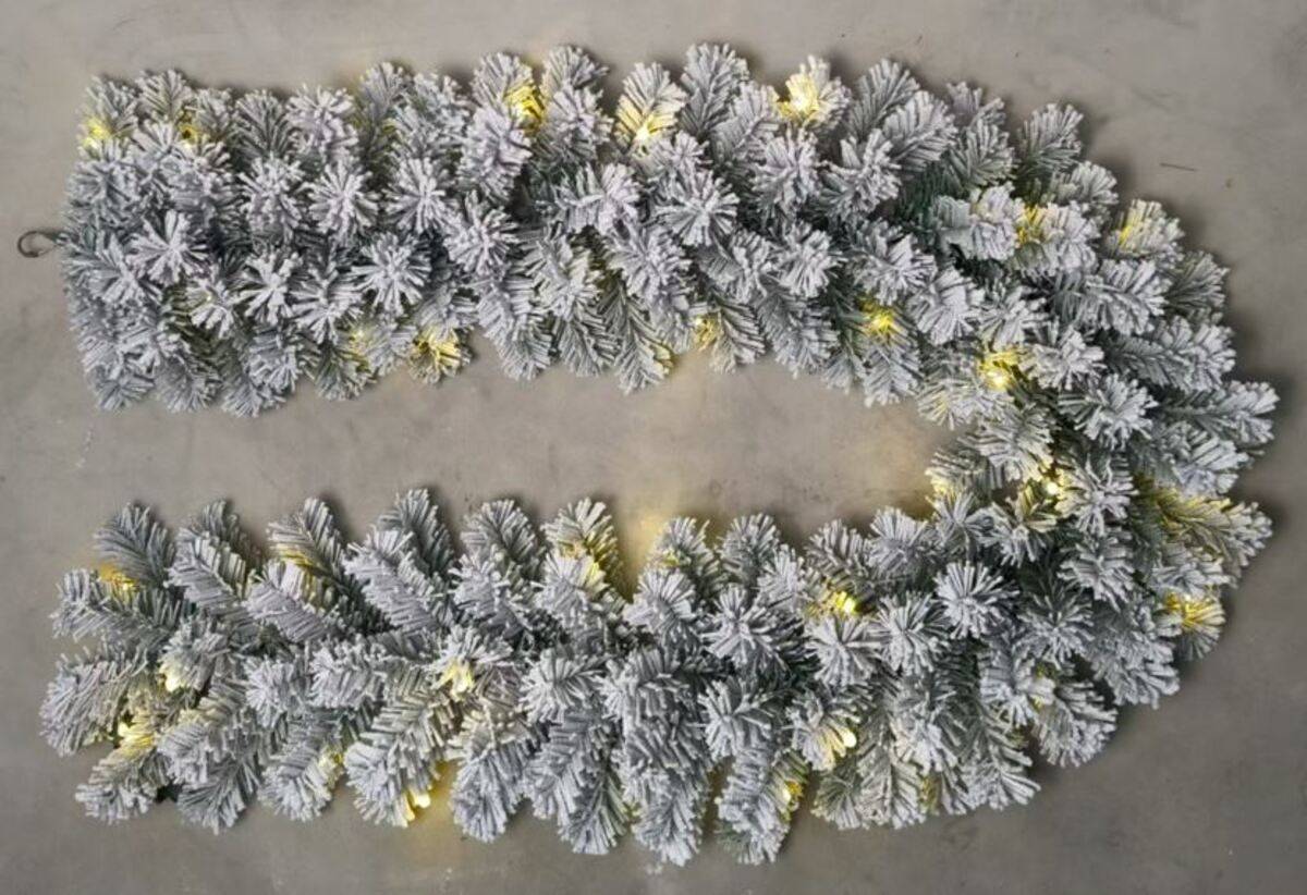 Nat Floque Led Girlande 270cm - Feeric Lights & Christmas