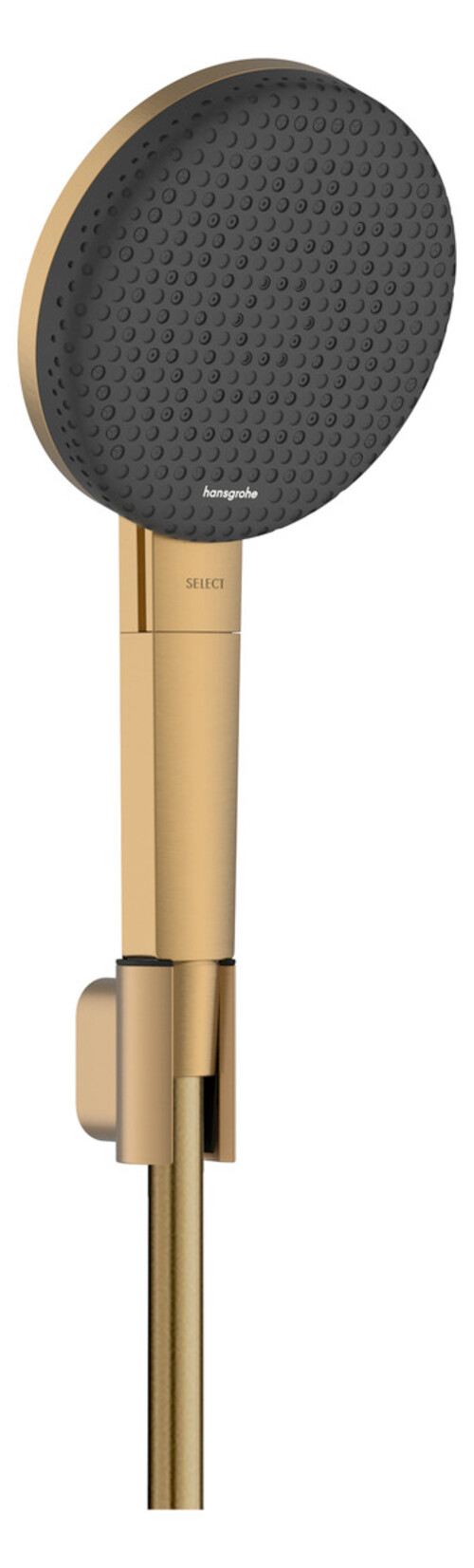 Hansgrohe Raindance Alive Select S - Set Handbrause, Halter Und Schlauch, 3 Strahlarten, Ecosmart, Bronze Gebürstet 24612140