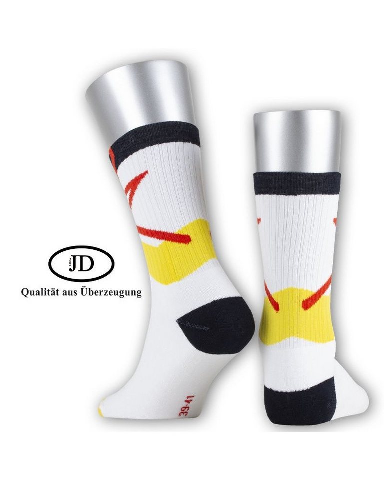 JD Sportsocken Jordan-O.White Laces (Bio-Baumwolle) weiss/bunt - 1 Paar