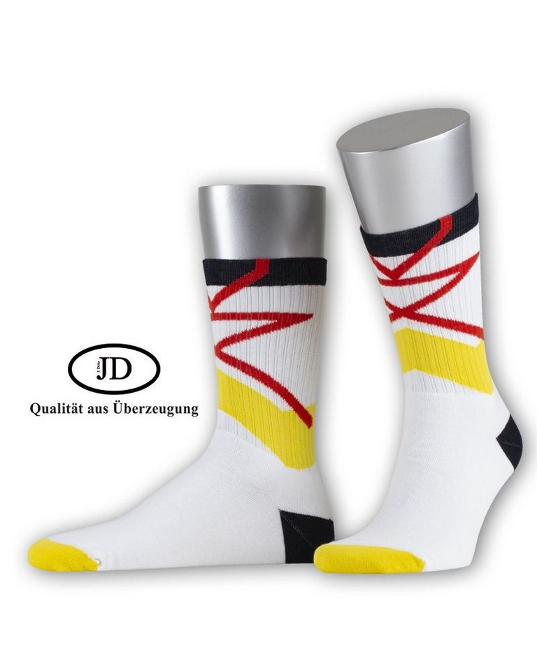 JD Sportsocken Jordan-O.White Laces (Bio-Baumwolle) weiss/bunt - 1 Paar Bild 2