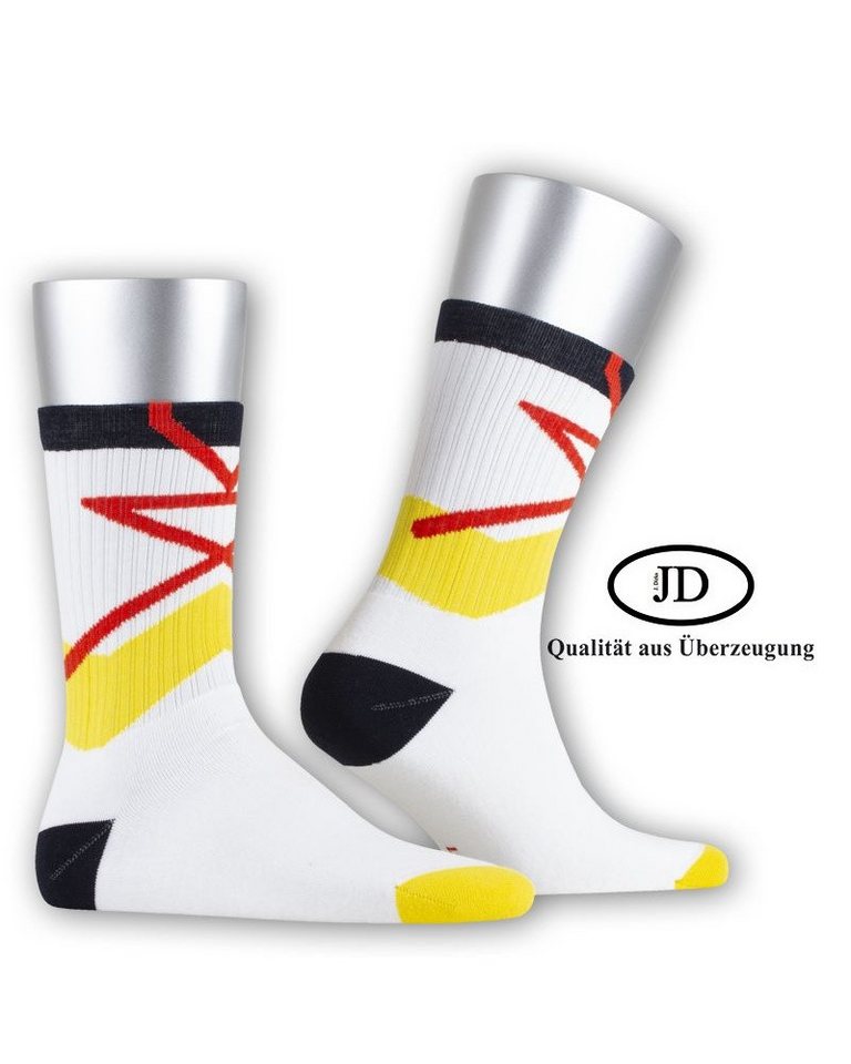 JD Sportsocken Jordan-O.White Laces (Bio-Baumwolle) weiss/bunt - 1 Paar Bild 3