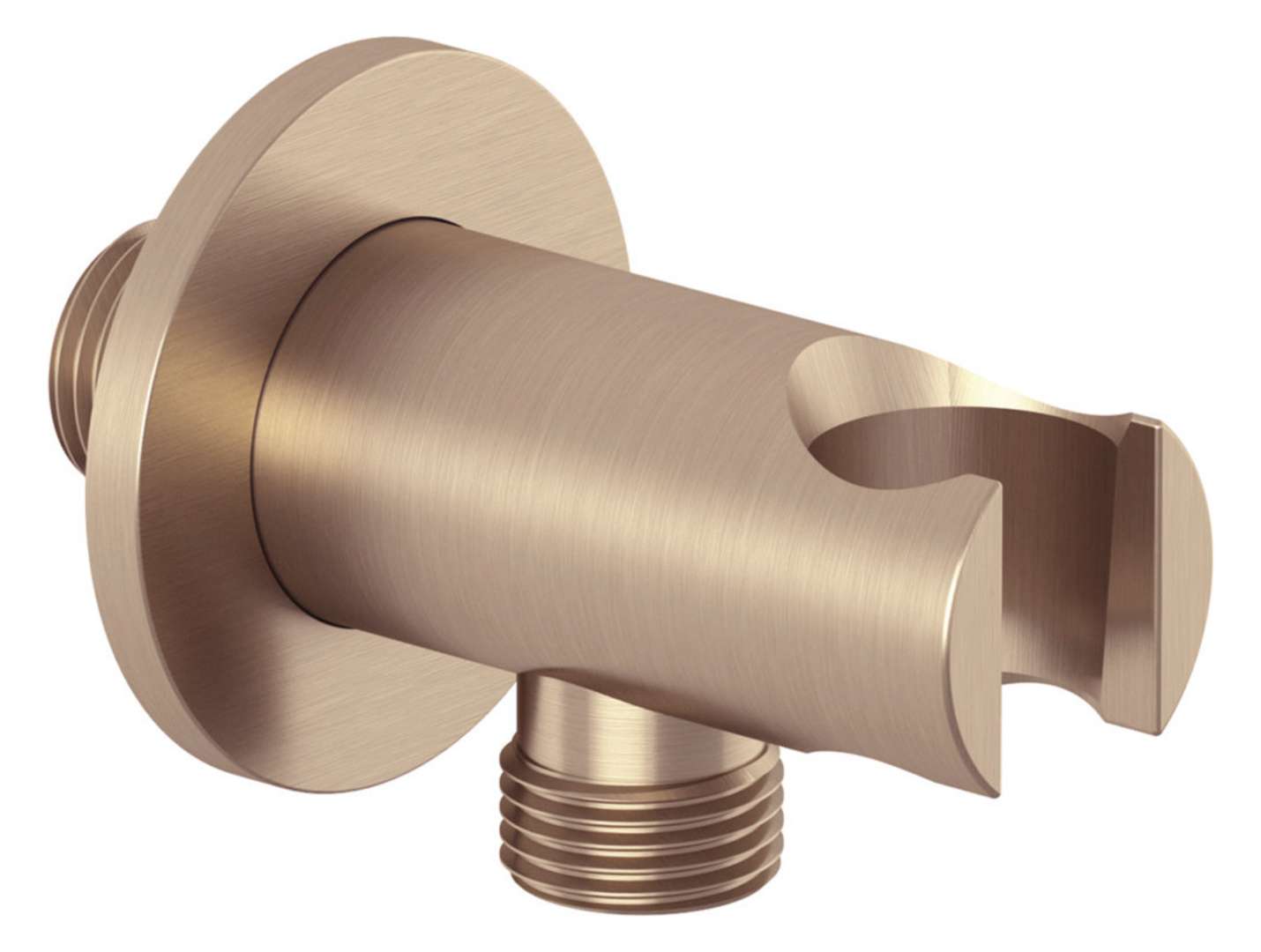 Kludi A-qa - Brauseanschlussbogen Mit Halter, Bronze Gebürstet 65567n1-00