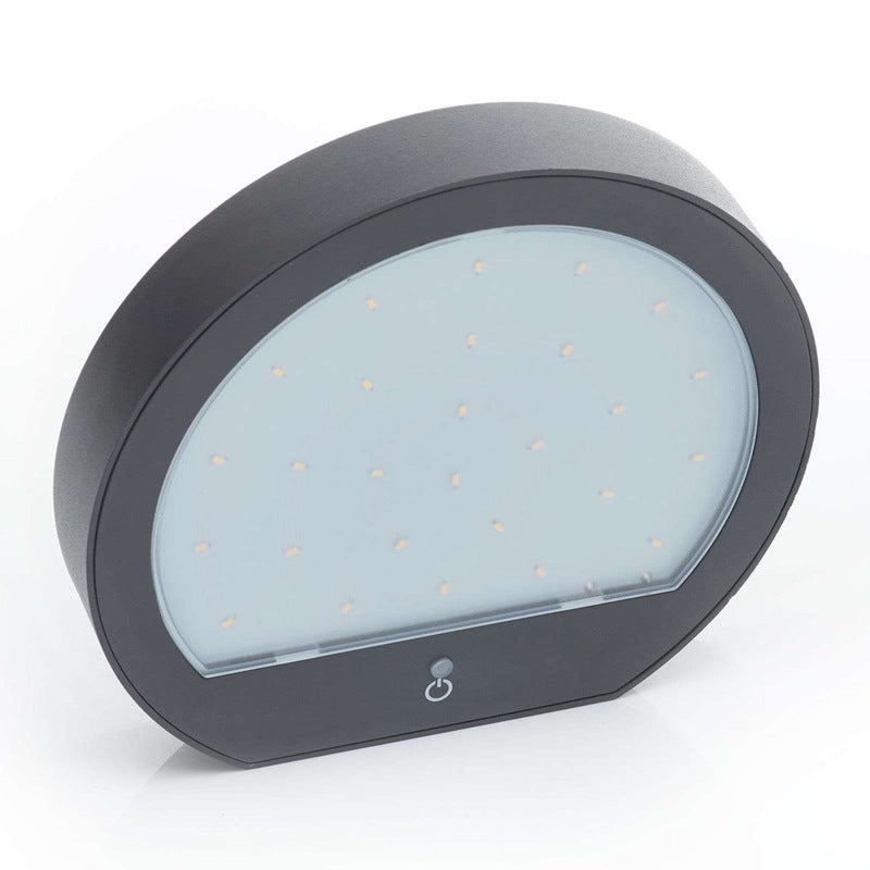 [gebraucht] B-ware Lampenwelt Led-solar-außenwandleuchte Linja Dunkelgrau Außenwandleuchte Außenlam