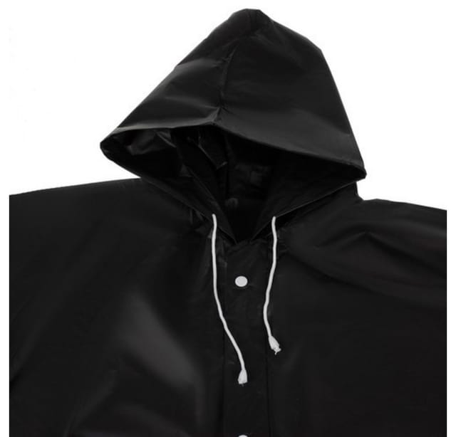 Trizand Regenjacke Regenmantel mit Kaputze Kordelzug Druckknöpfe Wasserdicht