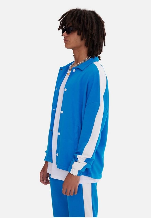 COFI Casuals Jogginganzug Jogginganzug Set Stripe mit Streifen Jacke Hose