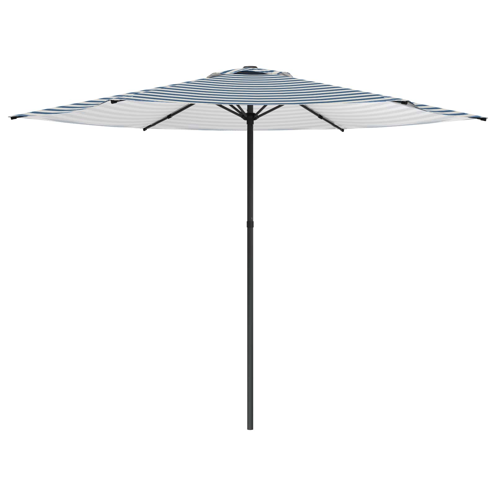 Gartensonnenschirm Rechteckig 3 X 3 M Polyester Blau Und Weiß Vidaxl
