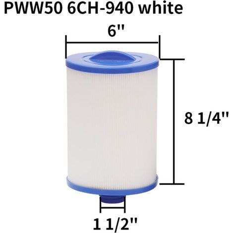 Filter Cartouche De Filtre De Spa 2 Pièces, Pour Filtre À Remous Pleatco Pww50 ， Filtre De Spa Pour Filtre De Remplacement Unicel 6ch-940 Spa Business Whirlpool