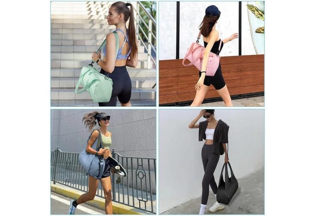 LuxusKollektion Yogatasche Sporttasche mit Schuhfach & Nassfach, Groß Gym Tasche für Damen und