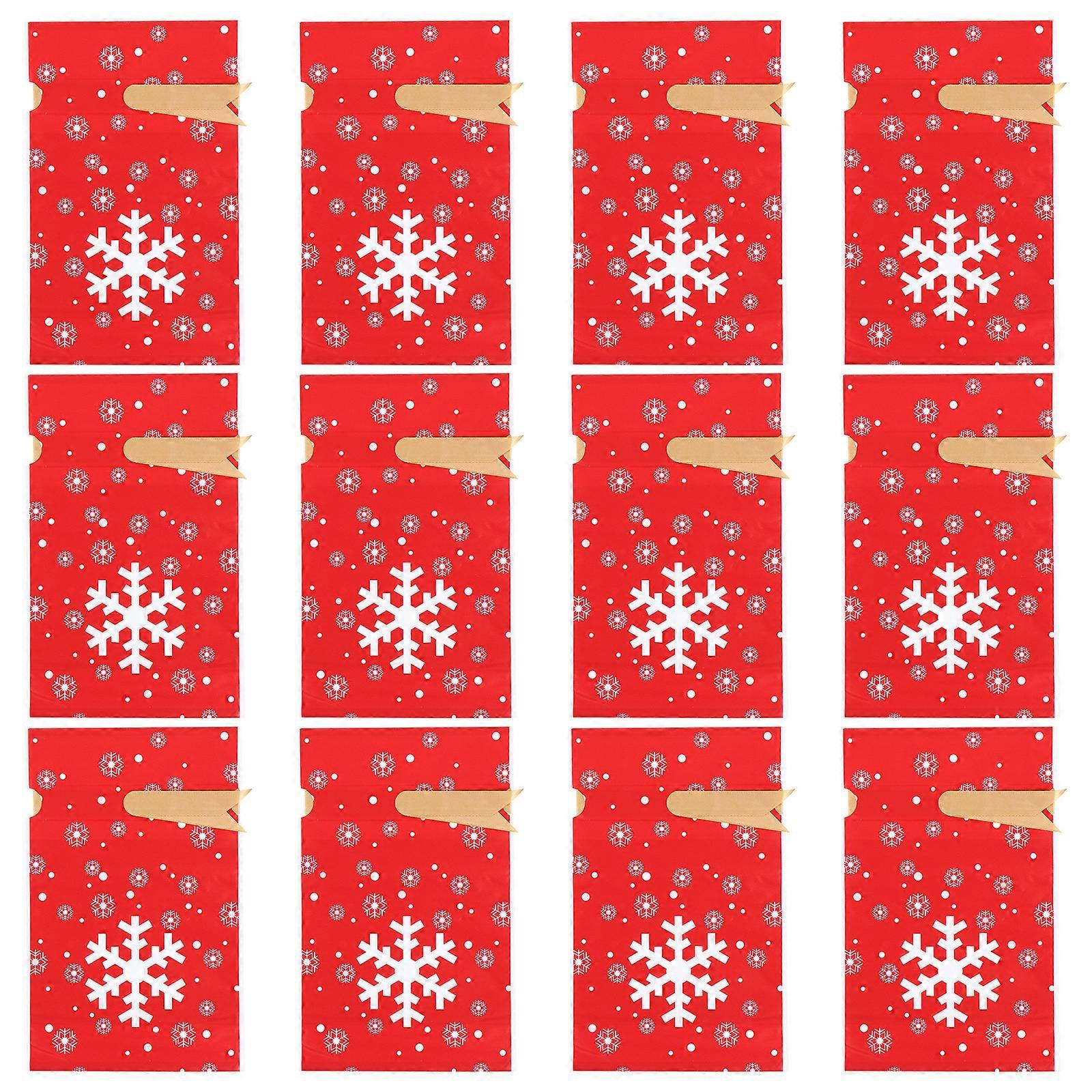 50 Stück Weihnachtsverpackungsbeutel, Weihnachtsbeutel Mit Kordelzug, Geschenktüten, Aufbewahrungsbeutel-23x14.5cm